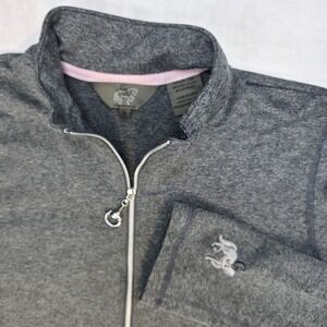 Goode Rider Womens Equestrian Quarter Zip Pullover Top Grey Small Horse‎ Riding